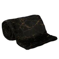 Koc do salonu MARMO czarny 150x200 cm