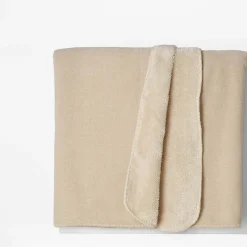 Koc dwustronny beżowy ELLEN 150x200 cm