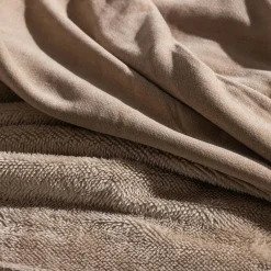 Koc dwustronny beżowy ELLEN 150x200 cm