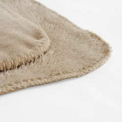 Koc dwustronny beżowy ELLEN 150x200 cm