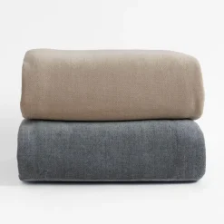 Koc dwustronny beżowy ELLEN 150x200 cm