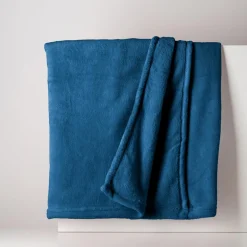 Koc granatowy CORAL 130x160 cm