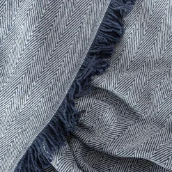 Koc granatowy DELHI 180x200 cm