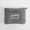Koc podróżny 2w1, szary TRAVEL BLANKET 130x160 cm