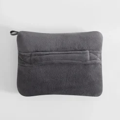 Koc podróżny 2w1, szary TRAVEL BLANKET 130x160 cm