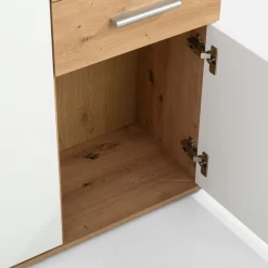 Komoda 3 - drzwiowa z szufladami IKOLI biała