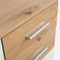 Komoda 3 - drzwiowa z szufladami IKOLI biała