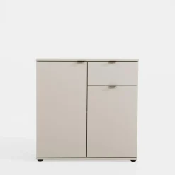 Komoda 2- drzwiowa z szufladą GANYMEDE jasny beż