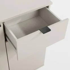 Komoda 2- drzwiowa z szufladą GANYMEDE jasny beż