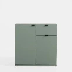 Komoda 2- drzwiowa z szufladą GANYMEDE szałwia