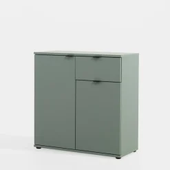 Komoda 2- drzwiowa z szufladą GANYMEDE szałwia