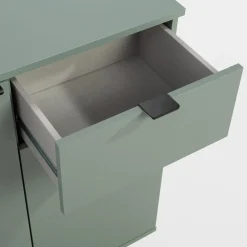 Komoda 2- drzwiowa z szufladą GANYMEDE szałwia