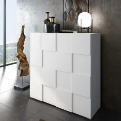 Komoda biała nowoczesna dwudrzwiowa PATRIK