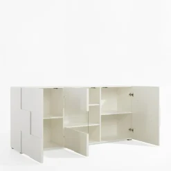 Komoda biała nowoczesna szeroka PATRIK