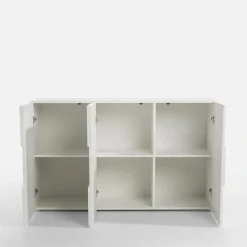 Komoda biała nowoczesna trzydrzwiowa PATRIK