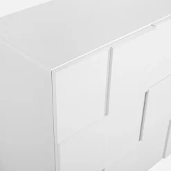 Komoda biała nowoczesna trzydrzwiowa PATRIK