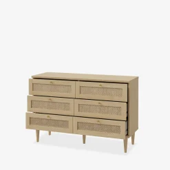 Komoda boho z 6 szufladami CALASETTA