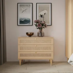 Komoda boho z 3 szufladami CALASETTA