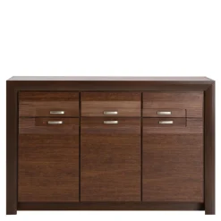 Komoda ciemny brąz szeroka trzydrzwiowa PARIS