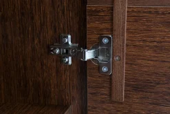 Komoda ciemny brąz szeroka trzydrzwiowa PARIS