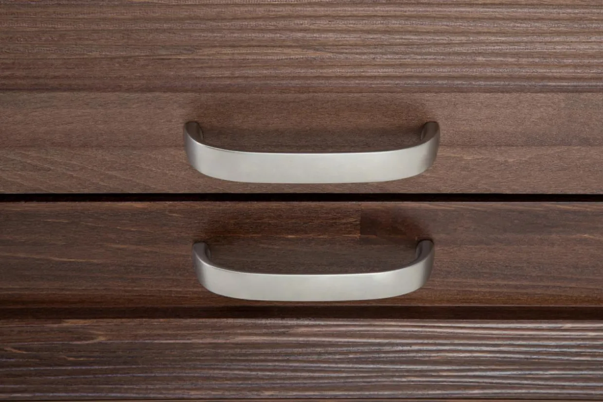 Komoda ciemny brąz szeroka trzydrzwiowa PARIS