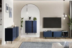 Komoda do salonu granatowa LIV