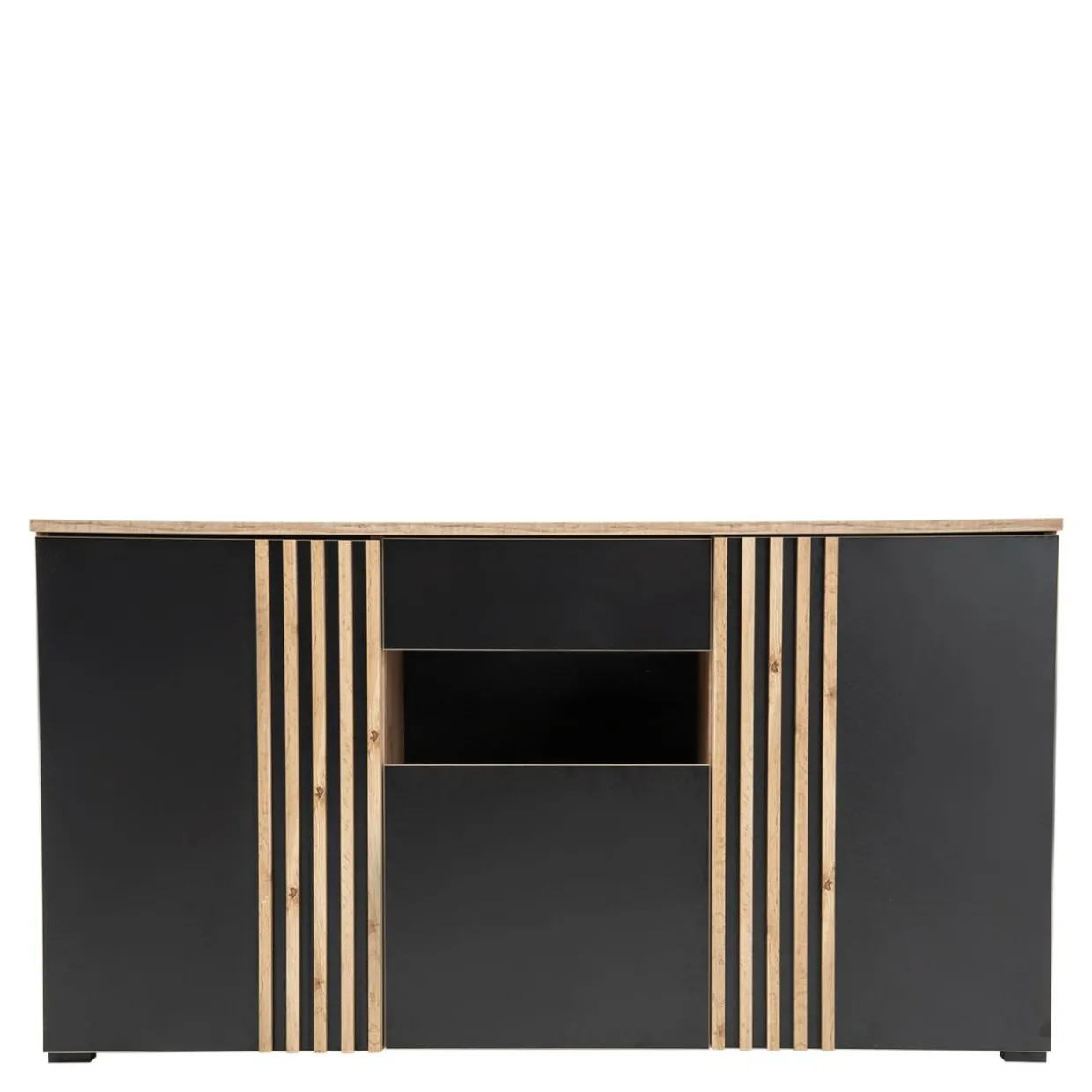 Komoda do salonu z lamelami MALAGA