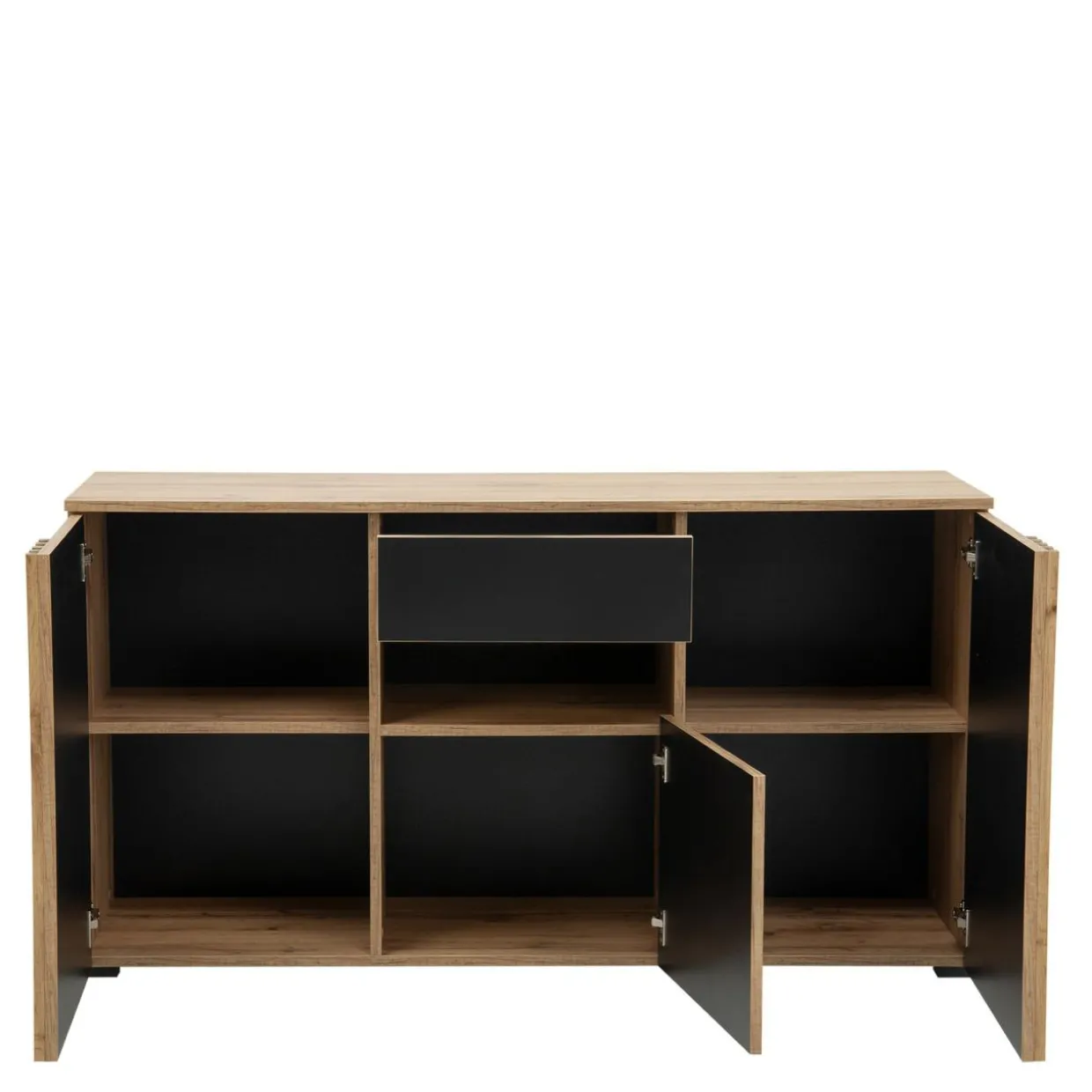 Komoda do salonu z lamelami MALAGA