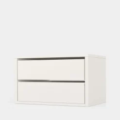 Komoda do szafy INNER II z 2 szufladami BASIC 75 cm biała