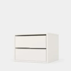 Komoda do szafy z 2 szufladami 50 cm ADBOX S biała