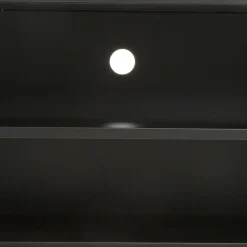 Komoda 2-drzwiowa grafitowo-czarna SOLANS