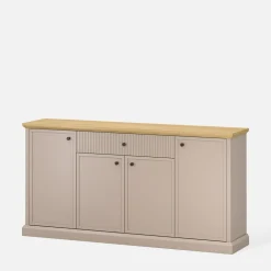 Komoda 4-drzwiowa IDELLO taupe dąb kamienny