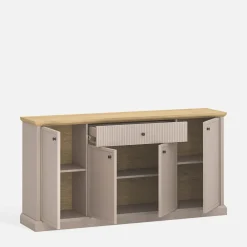 Komoda 4-drzwiowa IDELLO taupe dąb kamienny