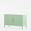Komoda 2-drzwiowa SOLANS jasnozielona