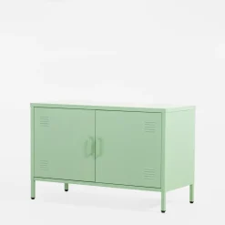 Komoda 2-drzwiowa SOLANS jasnozielona