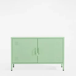 Komoda 2-drzwiowa SOLANS jasnozielona