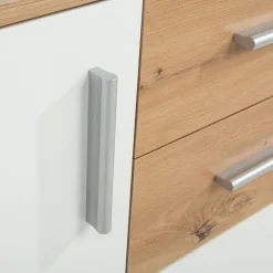 Komoda 2-drzwiowa z szufladami IKOLI biała