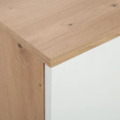 Komoda 2-drzwiowa z szufladami IKOLI biała