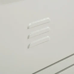 Komoda metalowa z szufladami BLEIZ jasnoszara