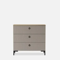 Komoda ryflowana z szufladami DOMINICA