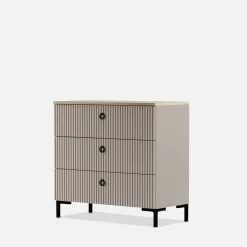 Komoda ryflowana z szufladami DOMINICA