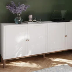 Komoda szara z szufladą PENKRIDGE 199.3 cm