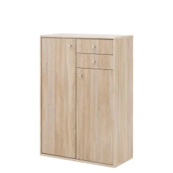 Komoda TEMPRA 2 wysoka 2D2S dąb sonoma