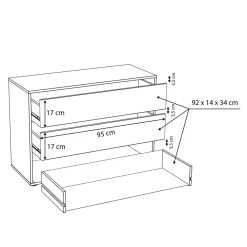 Komoda wewnętrzna TWTK24-A06