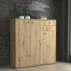 Komoda wysoka TEMPRA 2 3D2S dąb artisan