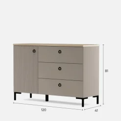Komoda z szafką i szufladami DOMINICA