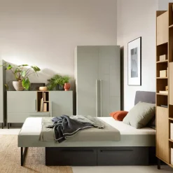 Komoda z szufladą zielona SERGIO