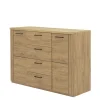Komoda z szufladami i półkami DOORSET