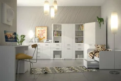 Komoda z szufladami sosna bielona MONTANA