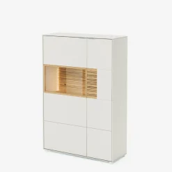 Komoda z witryną i oświetleniem PINARO prawa